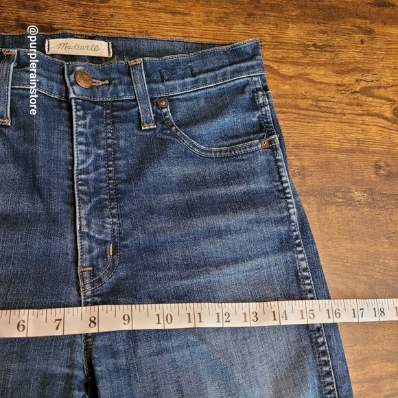 Madewell Jeans 27 Skinny 10" High Rise Tummy Control Slimming F4664 Medium Dark - Picture 9 of 13